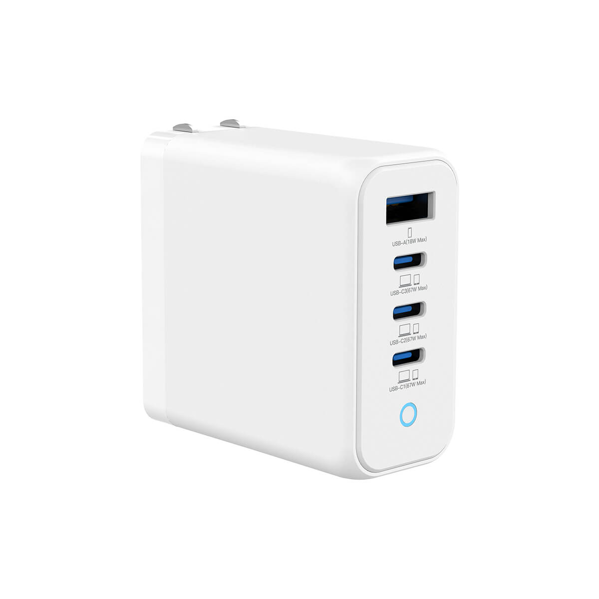 4-Port 67W GaN Wall Charger