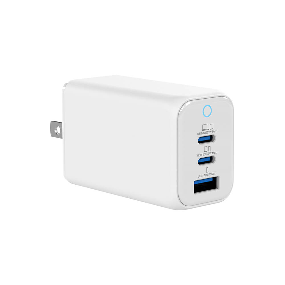 3-Port 65W GaN Wall Charger